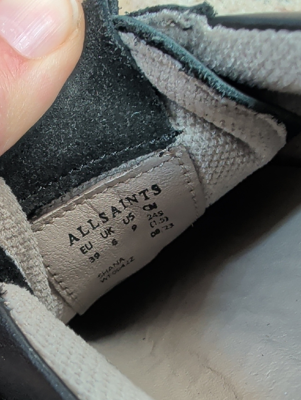 All Saints Shana Low Top Leather Sneakers - Picture 6 of 8